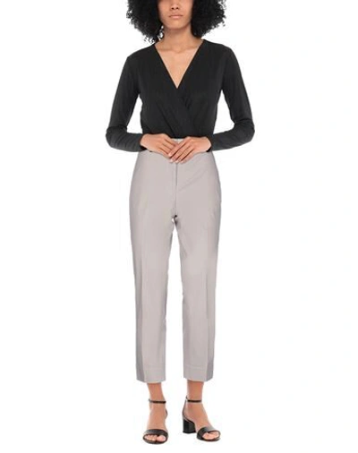 Shop Peserico Woman Pants Light Grey Size 4 Cotton, Elastane