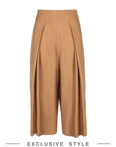 Shop Yoox Net-a-porter For The Prince's Foundation Woman Pants Camel Size 8 Merino Wool In Beige