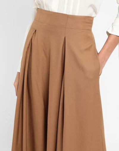 Shop Yoox Net-a-porter For The Prince's Foundation Woman Pants Camel Size 8 Merino Wool In Beige