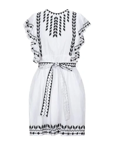 Shop Pin Up Stars Woman Mini Dress White Size Xl Cotton