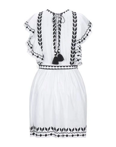 Shop Pin Up Stars Woman Mini Dress White Size Xl Cotton