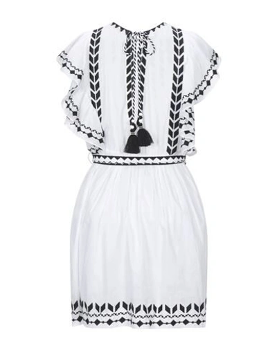 Pin Up Stars Short Dresses In White