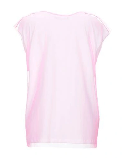 Shop Frankie Morello Woman T-shirt Fuchsia Size S Nylon, Cotton In Pink