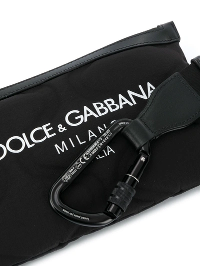 Shop Dolce & Gabbana Logo Embossed Belt Bag In Black