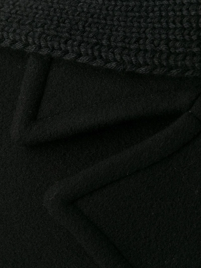 Shop Dolce & Gabbana Virgin Wool-cashmere-blend Detachable Lapel Classic Peacoat In Black