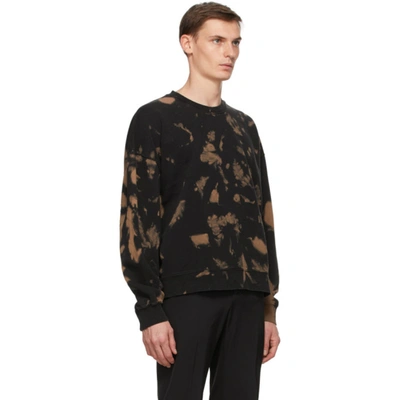 Shop Cmmn Swdn Black & Brown Trek Bleached Sweatshirt In Brown Blch