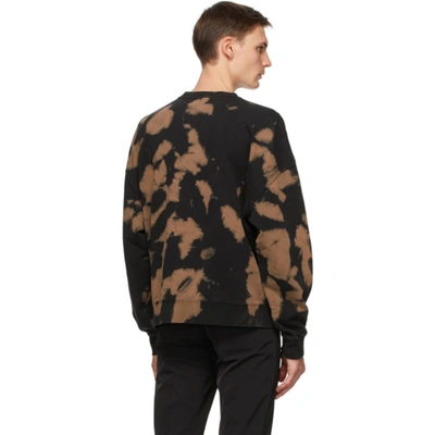 Shop Cmmn Swdn Black & Brown Trek Bleached Sweatshirt In Brown Blch