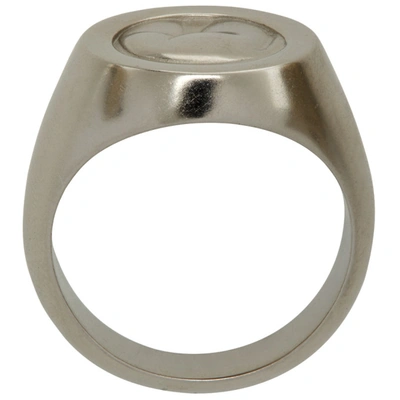 Shop Ludovic De Saint Sernin Silver Bottom Ring In Silver Pall