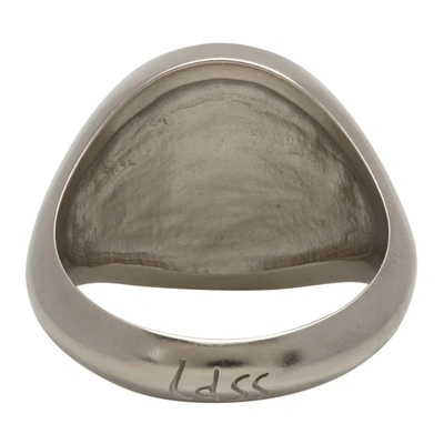 Shop Ludovic De Saint Sernin Silver Bottom Ring In Silver Pall