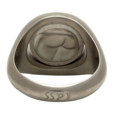 Shop Ludovic De Saint Sernin Silver Vers Ring In Silver Pall