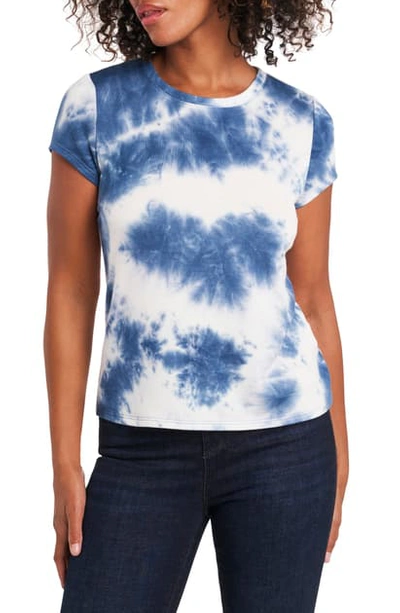 Shop 1.state Tie Dye Top In Navy Grey