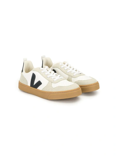 Shop Veja V-10 Sneakers In White