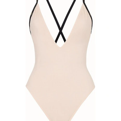 Shop Fendi Pink Lycra® And Ff Swimsuit In Rose