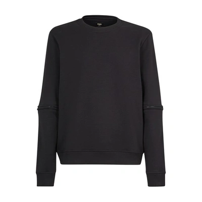 Shop Fendi Sweatshirt In Noir