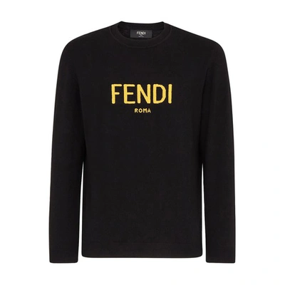 Shop Fendi Pullover In Noir