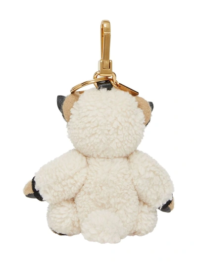 Shop Burberry Thomas Bear Sheep Costume Charm In Neutrals