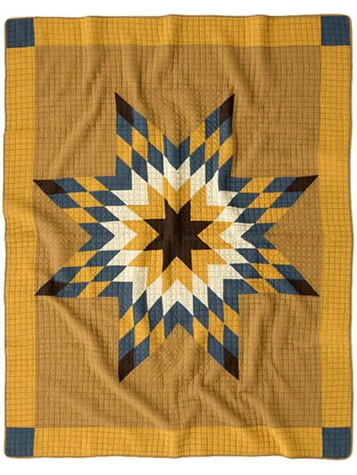 Shop Basshu Large Patchwork Quilt In Yellow