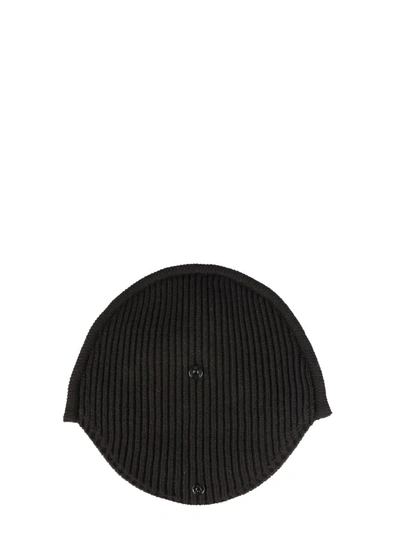 Shop Mm6 Maison Margiela Circle Knit Hat In Black
