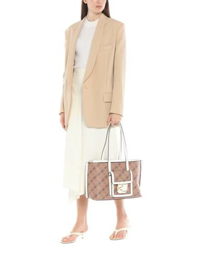 Shop Roberta Di Camerino Woman Shoulder Bag White Size - Pvc - Polyvinyl Chloride, Polyester, Polyurethan
