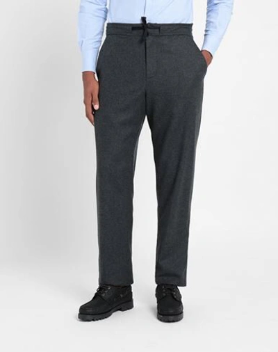 Shop Yoox Net-a-porter For The Prince's Foundation Man Pants Steel Grey Size 34 Merino Wool, Cashmere