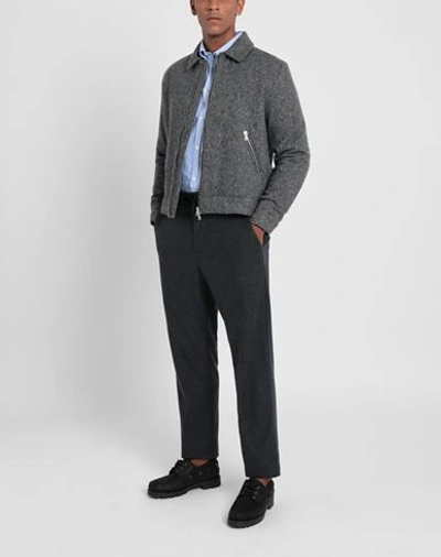 Shop Yoox Net-a-porter For The Prince's Foundation Man Pants Steel Grey Size 34 Merino Wool, Cashmere