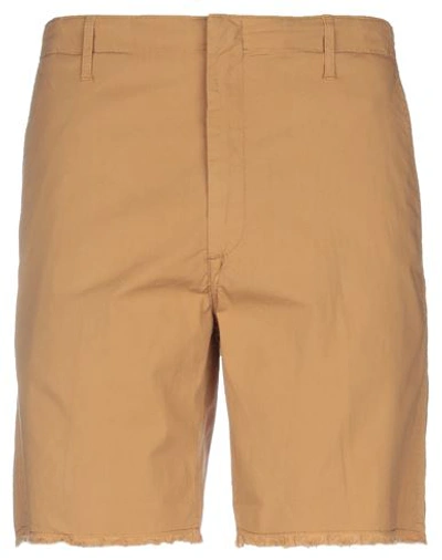 Shop Dondup Shorts & Bermuda Shorts In Camel