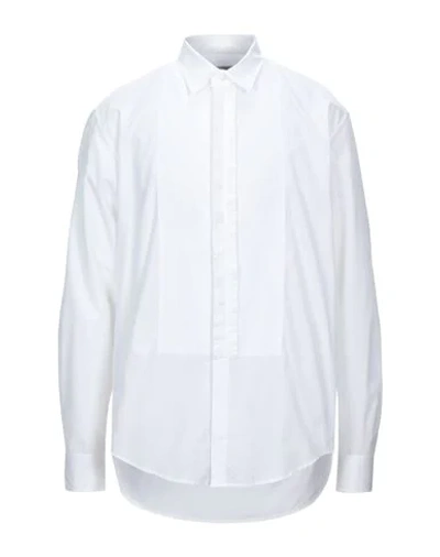 Shop Mauro Grifoni Grifoni Man Shirt White Size 16 ½ Cotton