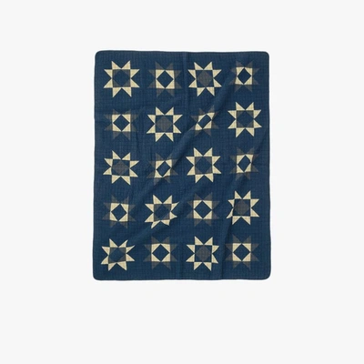 Shop Basshu Blue Patchwork Quilt In Black