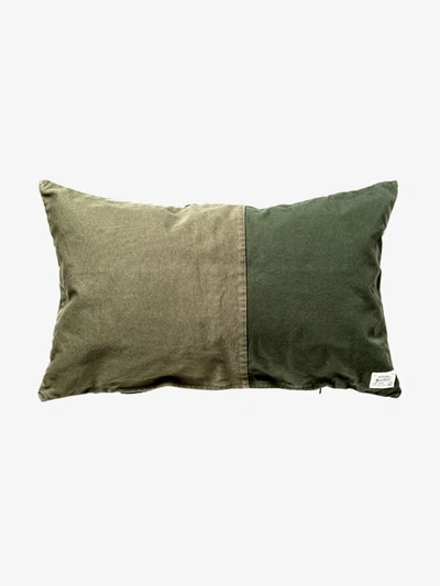 Shop Basshu Green Patchwork Long Cushion