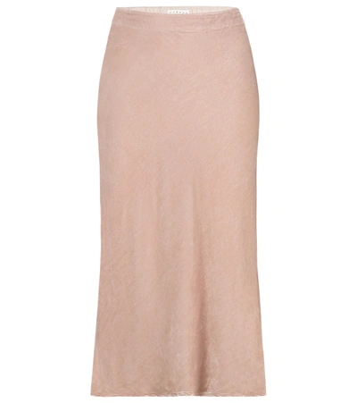 Shop Velvet Taelyn  Midi Skirt In Pink