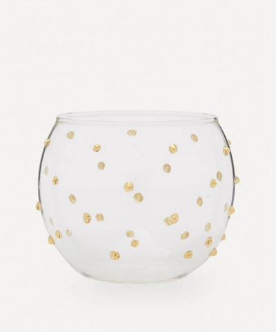 Shop Anna + Nina Twinkling Glass Tealight In Gold