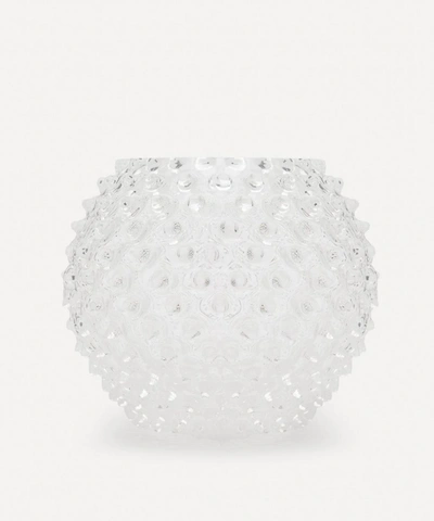 Shop Klimchi Round Hobnail Vase In Clear