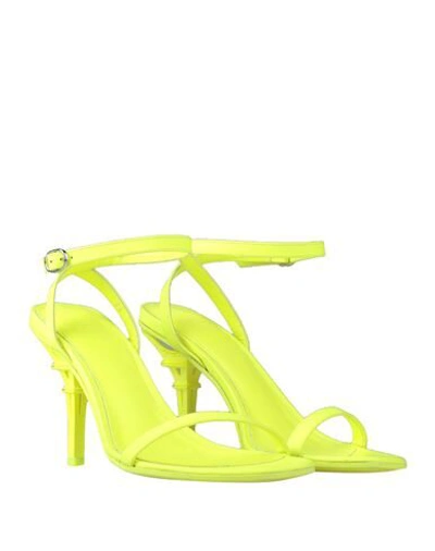 Shop Vetements Sandals In Yellow