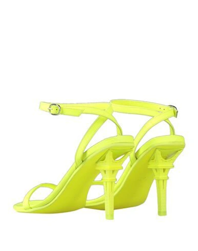 Shop Vetements Sandals In Yellow