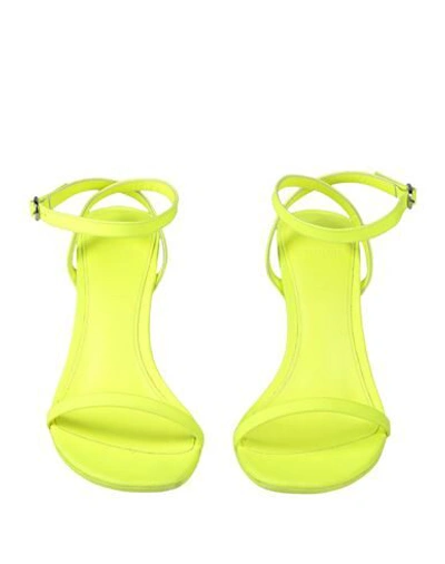 Shop Vetements Sandals In Yellow