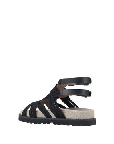 Shop Alberta Ferretti Sandals In Black