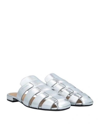Church's Woman Mules & Clogs Silver Size 7.5 Soft Leather In Silver