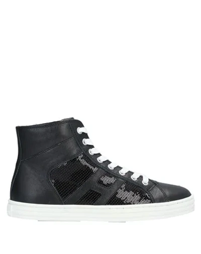 Shop Hogan Rebel Woman Sneakers Black Size 6.5 Leather