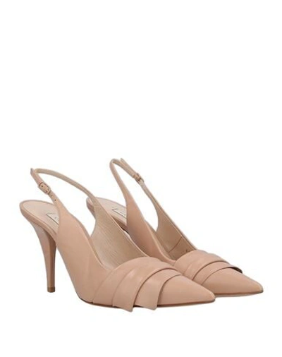 Shop Casadei Woman Pumps Blush Size 8.5 Soft Leather In Pink