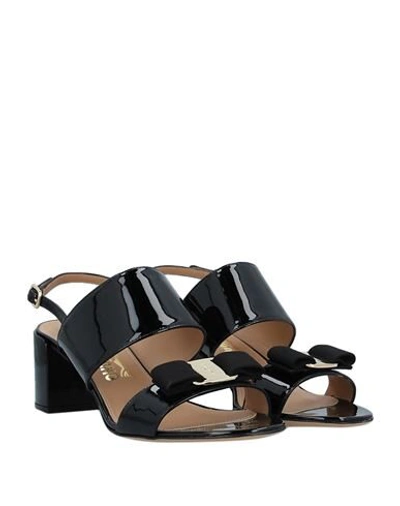 Ferragamo Sandals In Black