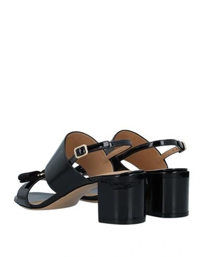 Ferragamo Sandals In Black