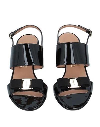 Ferragamo Sandals In Black