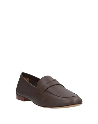 Shop Mansur Gavriel Loafers In Brown