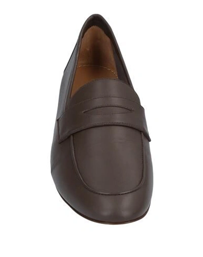 Shop Mansur Gavriel Loafers In Brown