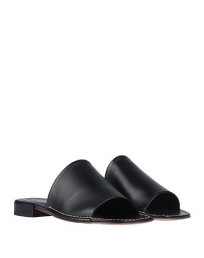 Shop Tod's Woman Sandals Black Size 8 Soft Leather