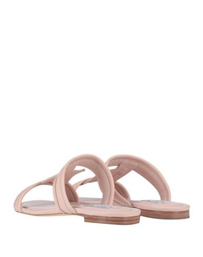 Shop Tod's Woman Sandals Pink Size 6.5 Soft Leather
