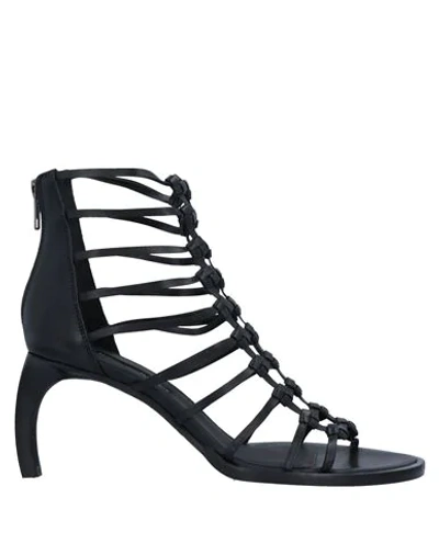 Shop Ann Demeulemeester Sandals In Black