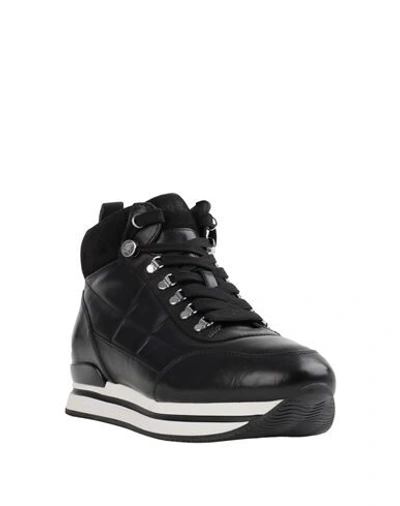Shop Hogan Woman Sneakers Black Size 7.5 Soft Leather