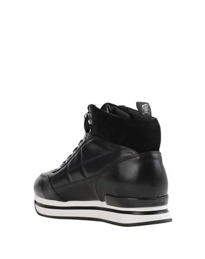 Shop Hogan Woman Sneakers Black Size 7.5 Soft Leather