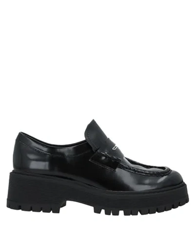 Shop Steve Madden Loafers In Black